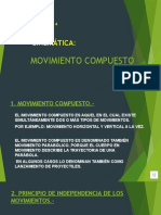 TEMA 4. Cinemática - MOVIMIENTO COMPUESTO 1