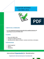 Curso auditor interno ISO 9-2015