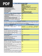 Job Specification TESTER Candidates Questionnaire PJ462