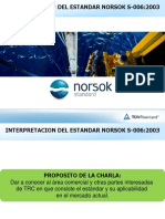 Interpretación del estándar NORSOK S-006