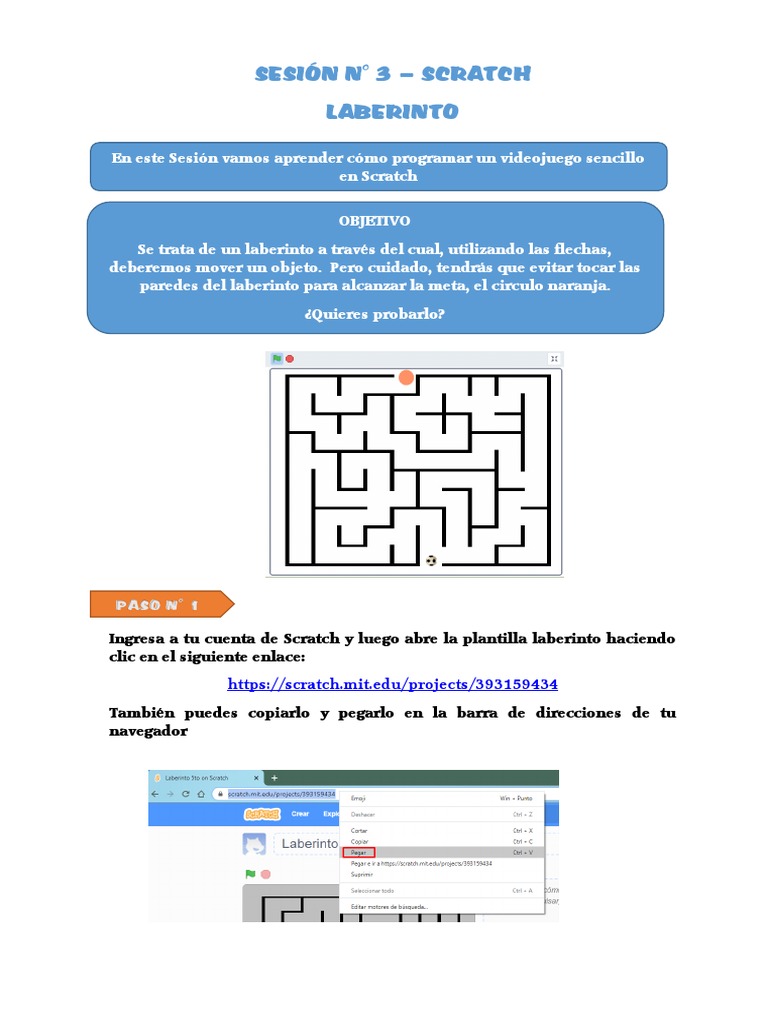 Programación de Laberinto en Scratch | PDF