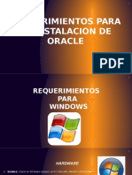 Requisitos hardware y software Oracle