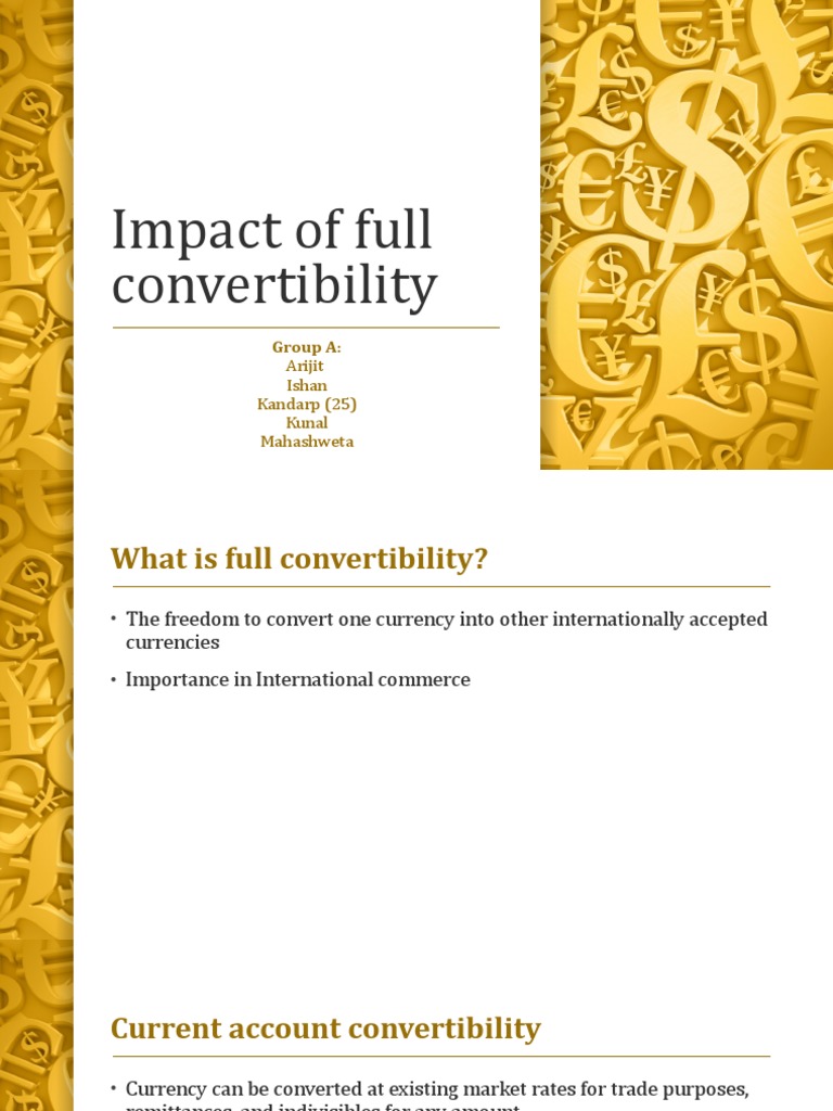 Currency Convertibility Insights | PDF