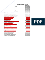 9º Ano Controle de Chamada PDF