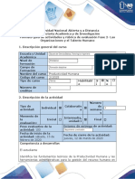 Guía de Actividades y Rúbrica de Evaluación - Fase 2 - Las Organizaciones y El Talento Humano