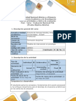 Guía de Actividades y Rúbrica de Evaluación - Post - Tarea - Evaluación Nacional POA