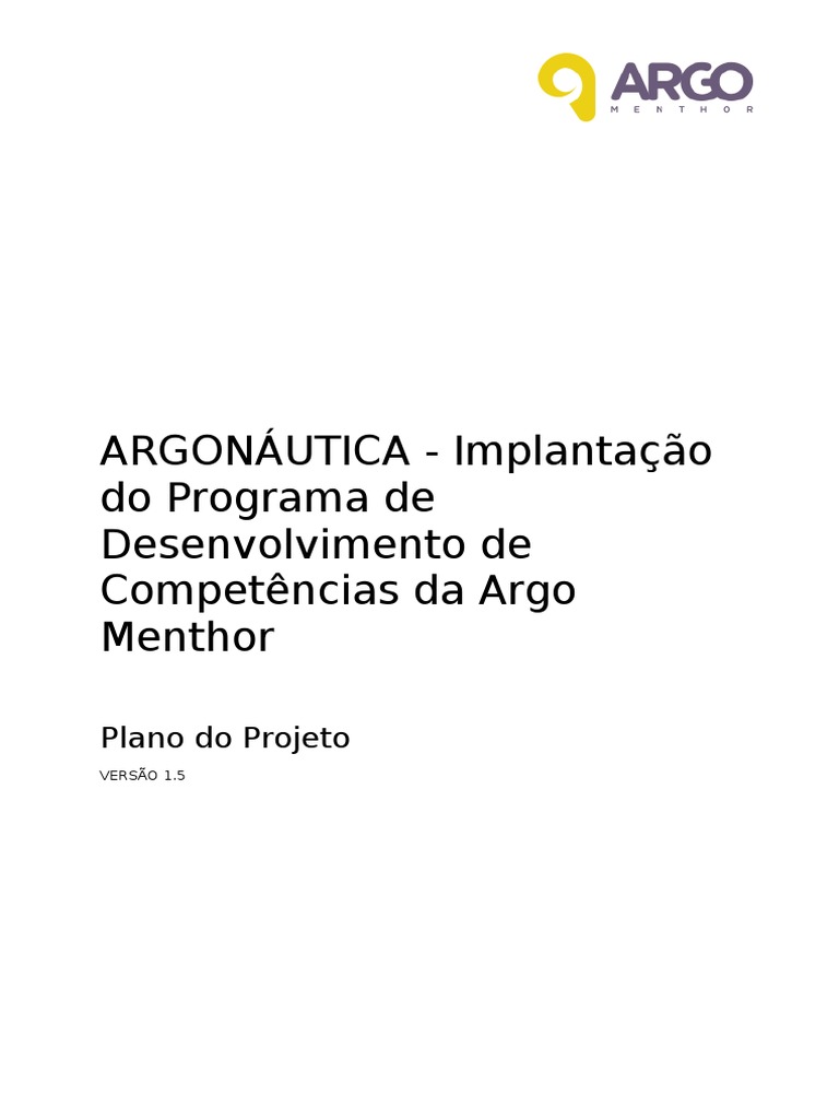 Implantação do Programa Argo Menthor | PDF | Partes interessadas ...