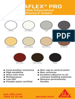 Sikaflex Colour Chart PDF