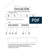 Aprendiendo vocales con palabras