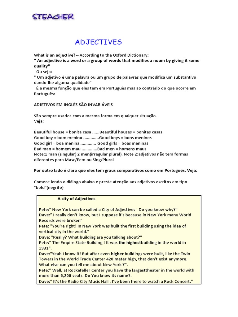 Adjectives Pdf Pdf Semantics Semiotics