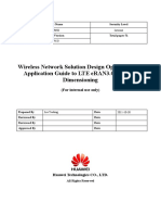 Wireless Network Solution Design Operation and Application Guide To LTE eRAN6.0 Network Dimensioning
