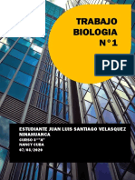 Trabajo Biologia 1 Juan Luis Santiago Velasquez Ninahuanca PDF