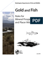 WDFW Rules for Mineral Prospecting and Placer Mining