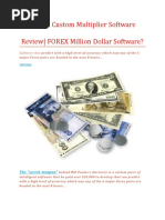 Forex Multiplier Is A Customized