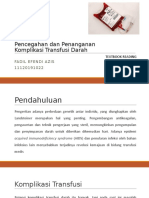 TBR Pencegahan Dan Penanganan Komplikasi Transfusi Darah