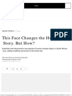 This Face Changes The Human Story. But How - PDF