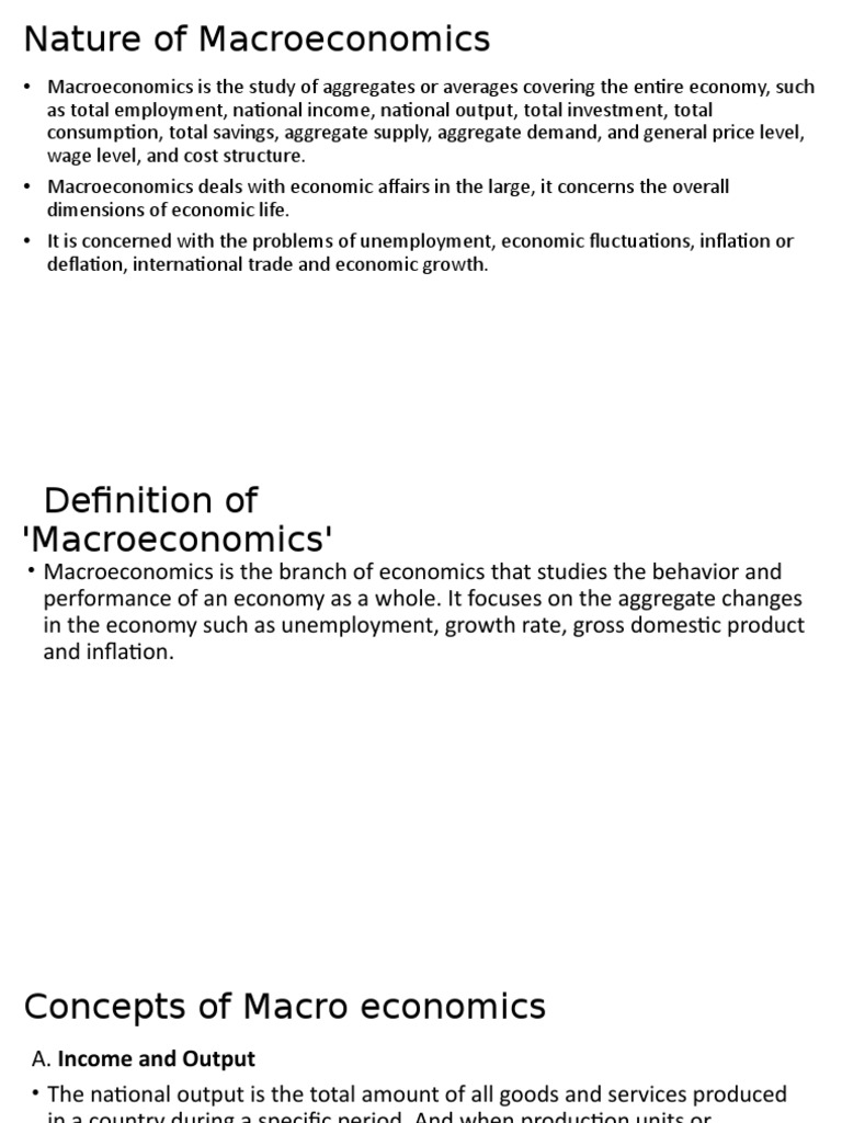Understanding Macroeconomics Basics | PDF | Macroeconomics | Gross ...