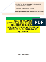 Plan de Trabajo Textil