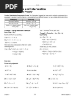 8-5 Study Guide and Intervention: Using The Distributive Property