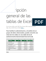 Descripción general de las tablas de Excel