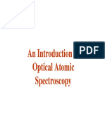 Optical Atomic Spectros