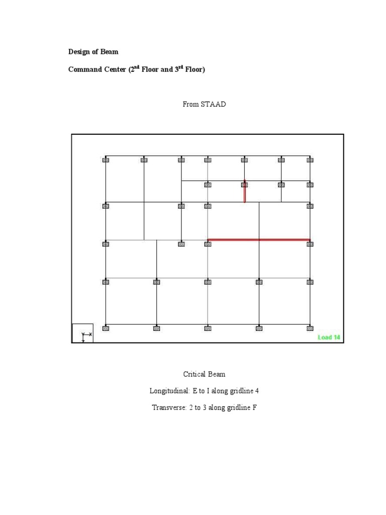 Command Center Beam Design Analysis | PDF | Continuum Mechanics ...