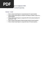 Programming Paradigms Lab Assignment (CS453) Assignment Sheet 5: Functional Programming