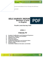 Self-Survey Report (SSR) : Bachelor of Arts in English