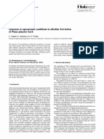 Selection of Operational Conditions in Alkaline Lixiviation of Pinus Pinaster Bark