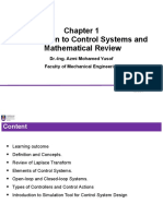 Introduction To Control Systems and Mathematical Review: Dr.-Ing. Azmi Mohamed Yusof Faculty of Mechanical Engineering