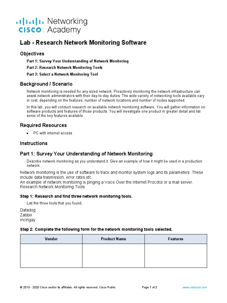 Research on Network Monitoring Tools | PDF | Computer Network | Databases