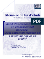 Audit Des Créances Dans Un Établissement Bancaire Quel Apport en Matière de Gestion Du Risque de