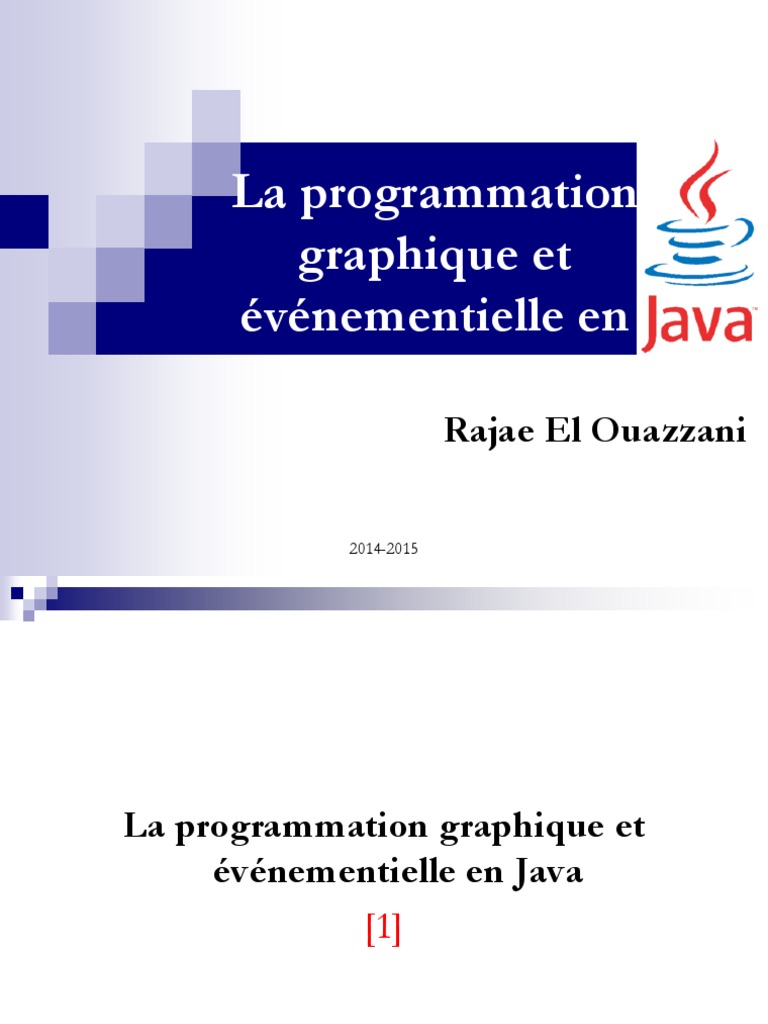 Programmation graphique en Java | PDF | Java (Langage de programmation ...