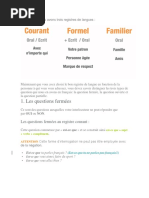 COMMENT POSER UNE QUESTION