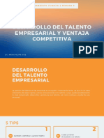 Desarrollo Del Talento Empresarial y Ventajas Competitivas