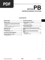 Parking Brake System: Section