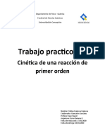 Trabajo Practico N°5: Cinética de Una Reacción de Primer Orden