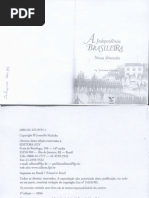 ECONOMIA E POLÍTICA NA EXPLICAÇÃO DA INDEPENDÊNCIA DO BRASIL. A independência do Brasil. PEDREIRA, Jorge Miguel. 2006