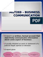 MGT269 - BUSINESS COMMUNICATION (3) (Report)