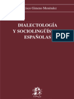 Menendez Francisco - Dialectologia Y Sociolinguistica Españolas