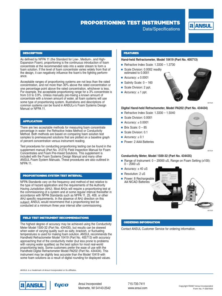Test Instrument For Conductivity | PDF | Chemistry | Applied And ...