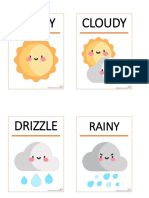 Weather icons and terms with links