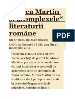 Literatura Complexe-Mircea Martin