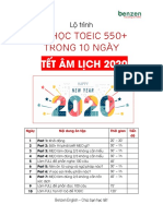 Lộ trình TỰ HỌC TOEIC 550+ trong 10 ngày Tết Âm Lịch