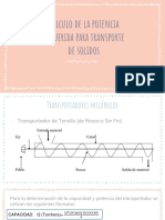 Calculo de La Potencia para Transporte de Solidos 2 1 1 PDF