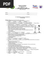 1st Periodic Test - Science 8