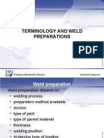 Terminology and Weld Preparations