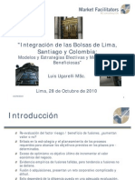 Integración de las Bolsas de Lima, Santiago y Colombia: