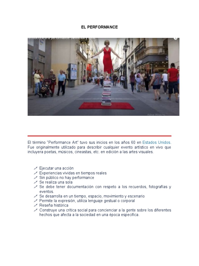Tema Del Performance 11 | PDF | Arte de performance | Vanguardia
