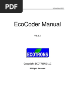 Ecocoder Manual: All Rights Reserved